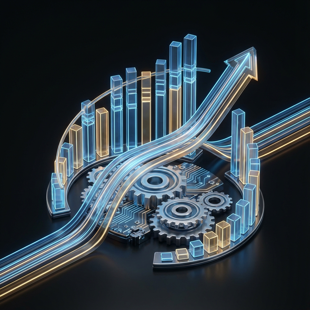 Financial Consulting & IT Cost Optimization Illustration