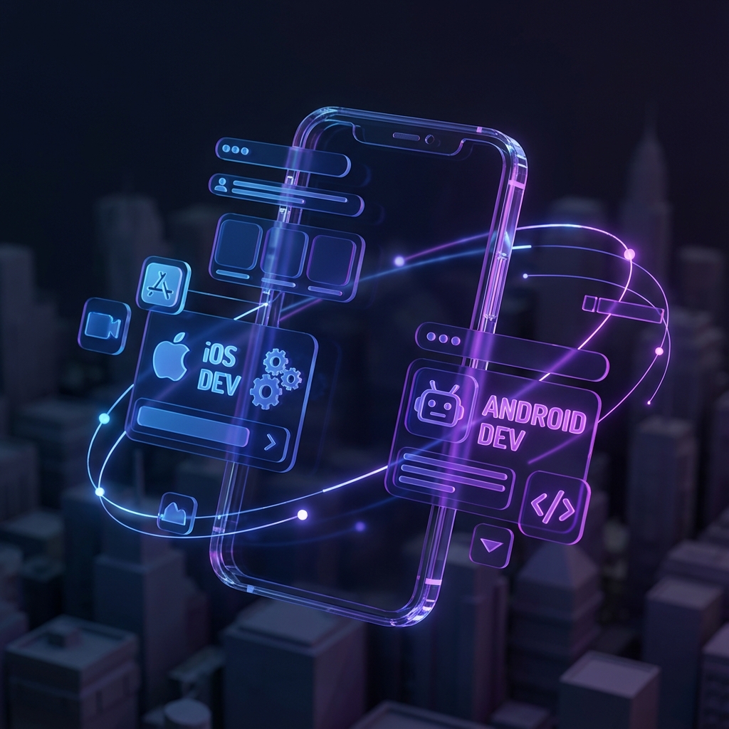 Mobile App Development Illustration