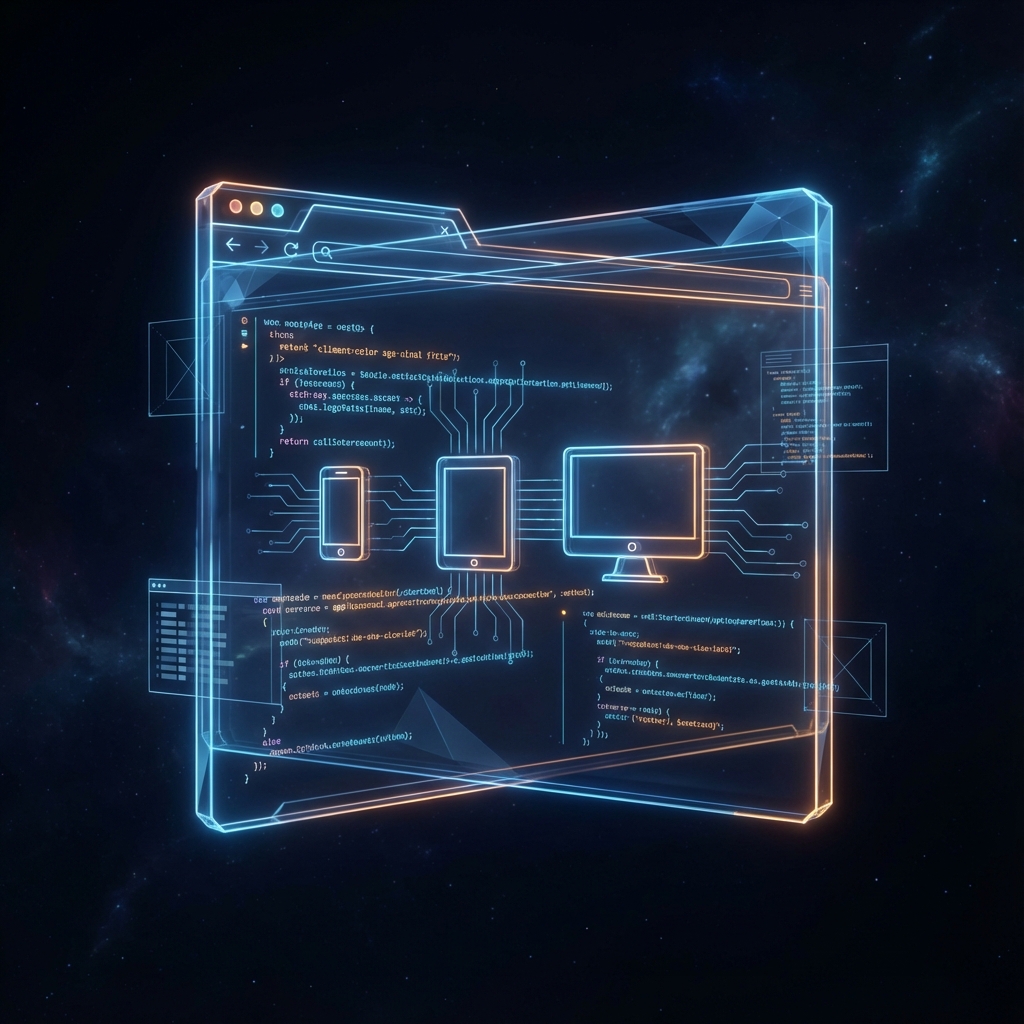 Web Platform Development Illustration